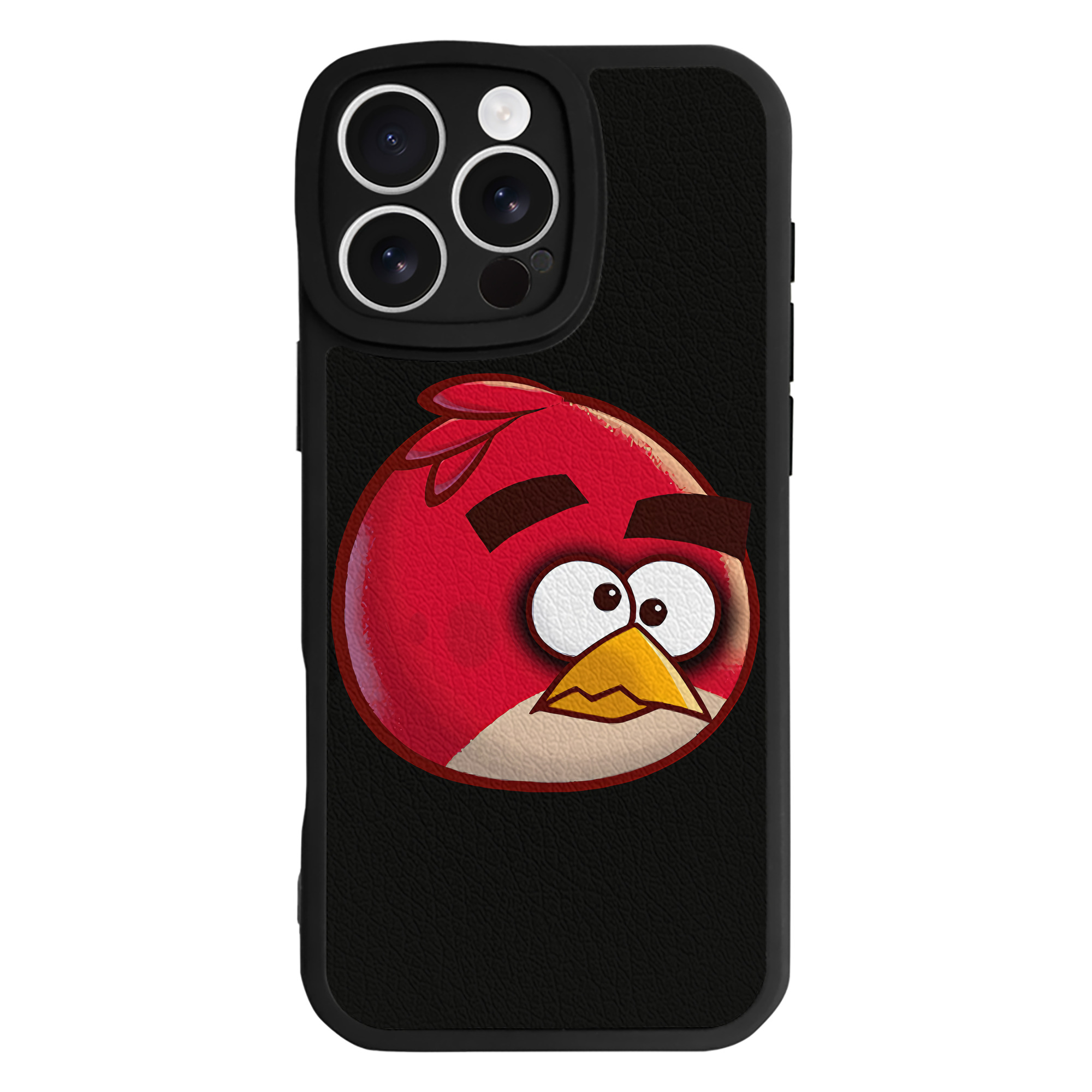 （画像用） Angry Birds アングリーバード 【iPhone 16シリーズ対応】シリコンスマホケース（レザー調） 材質：シリコン